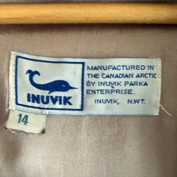 Vintage Grey Inuvik Hooded Zip Up Wool Coat Size 14 - Picture 3 of 14